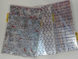 Saquinhos transparente decorado 15x22,c/100 ps
