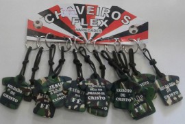 Chaveiro exercito de Cristo,com 12 ps