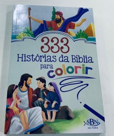 Livro 333 historias da bblia para colorir, tamanho 25x15, cada