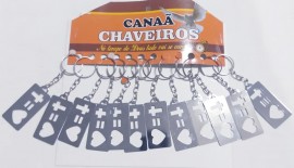 Chaveiro chapinha Cruz =corao,com 12 ps